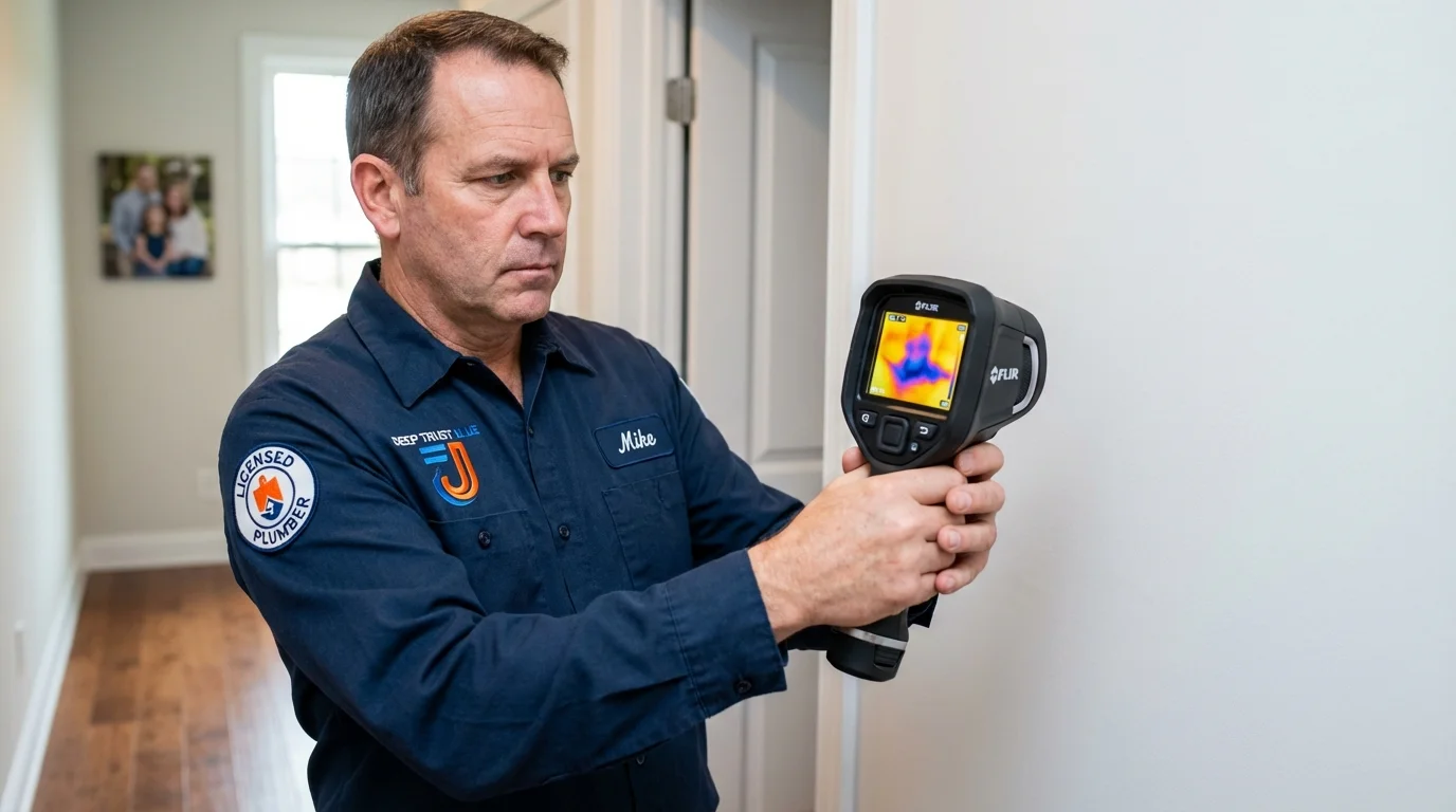 Thermal imaging leak detection by Johns Plumbing LLC in Wellborn